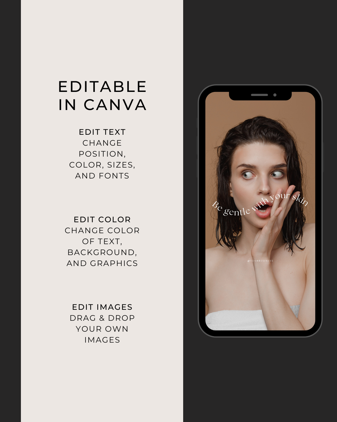 100+ LUXURY SKINCARE INSTAGRAM TEMPLATES FOR ESTHETICIANS