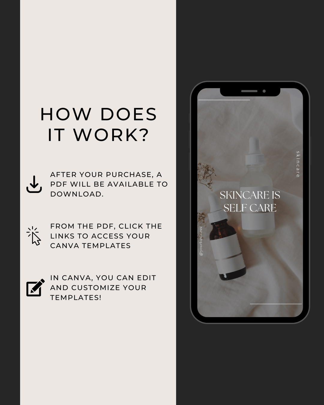 100+ LUXURY SKINCARE INSTAGRAM TEMPLATES FOR ESTHETICIANS