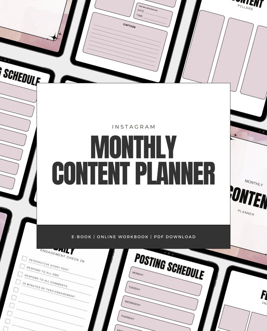 SOCIAL MEDIA CONTENT PLANNER (DIGITAL)