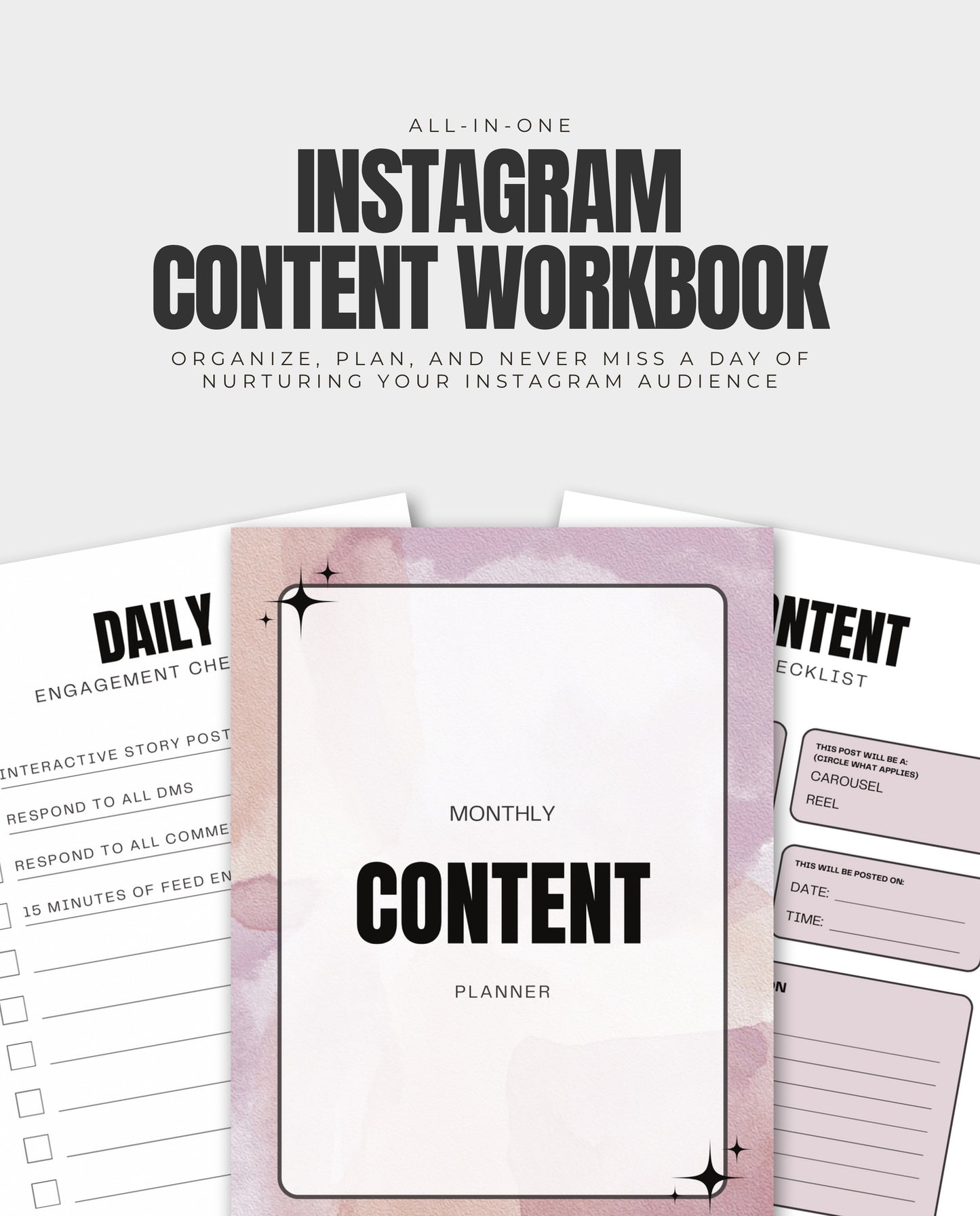 SOCIAL MEDIA CONTENT PLANNER (DIGITAL)